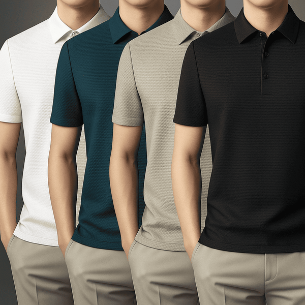 Kit Polo Essential – 4 Camisas Masculinas Premium